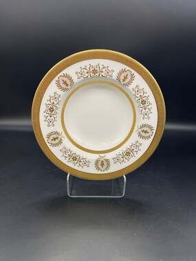 Coalport Lady Anne Fruit Bowls with Gold Encrusted Bands & Scrolls Bone China